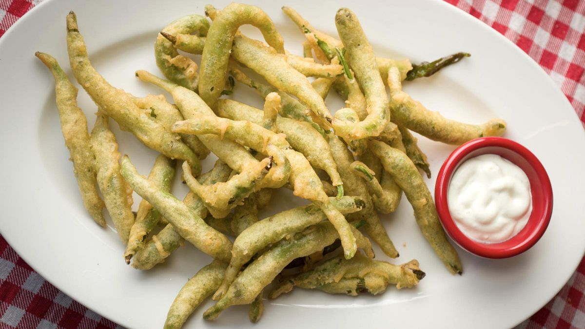 Las piparras rebozadas y fritas de Aguirre, en Pozuelo de Alarcón (Madrid).