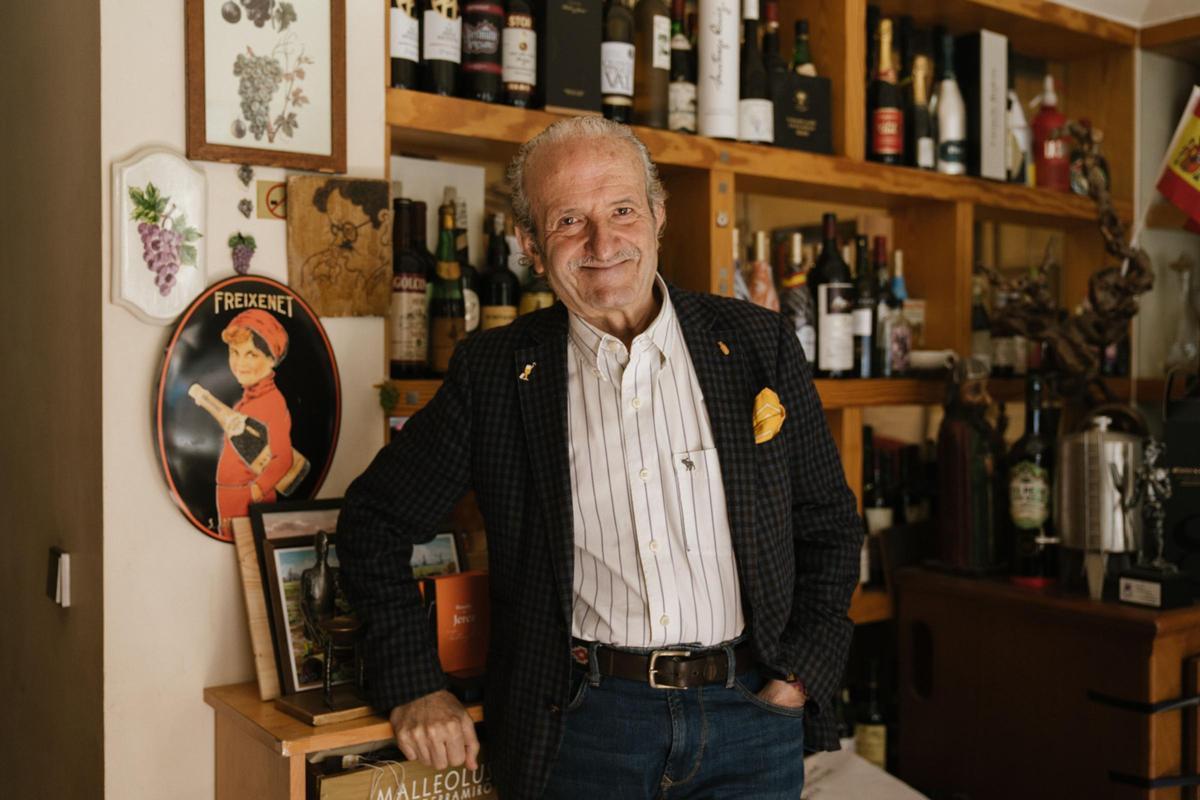 El fundador de Aula Española del Vino, Jesús Flores Téllez.