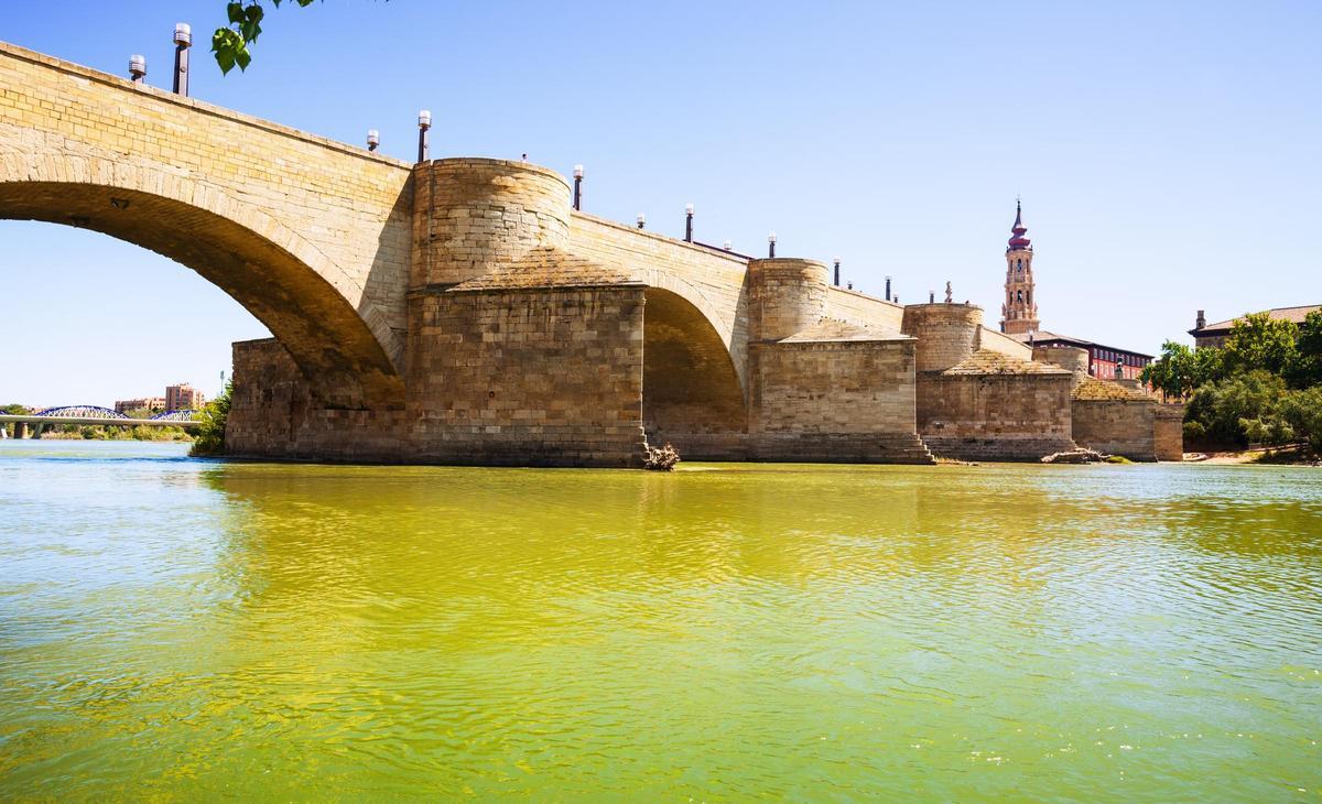 Imagen del río Ebro a su paso por Zaragoza.