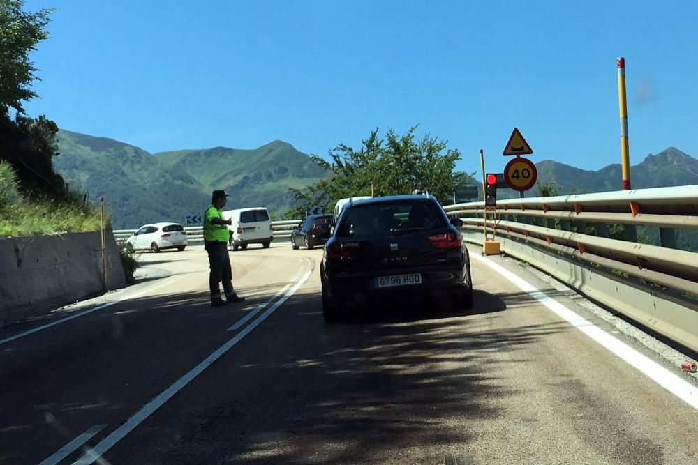 Retenciones de vehículos en el puerto de Pajares