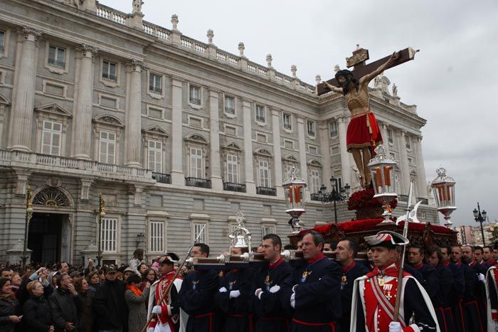 Santísimo Cristo de los Alabarderos durante la Semana Santa de Madrid