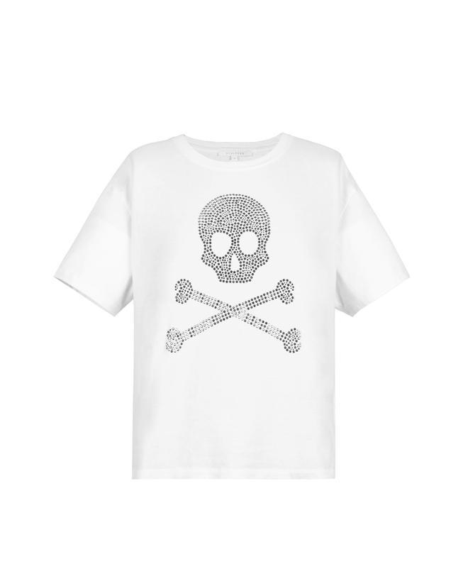 Camiseta de algodón con calaveras, de Scalpers (49,90 euros)