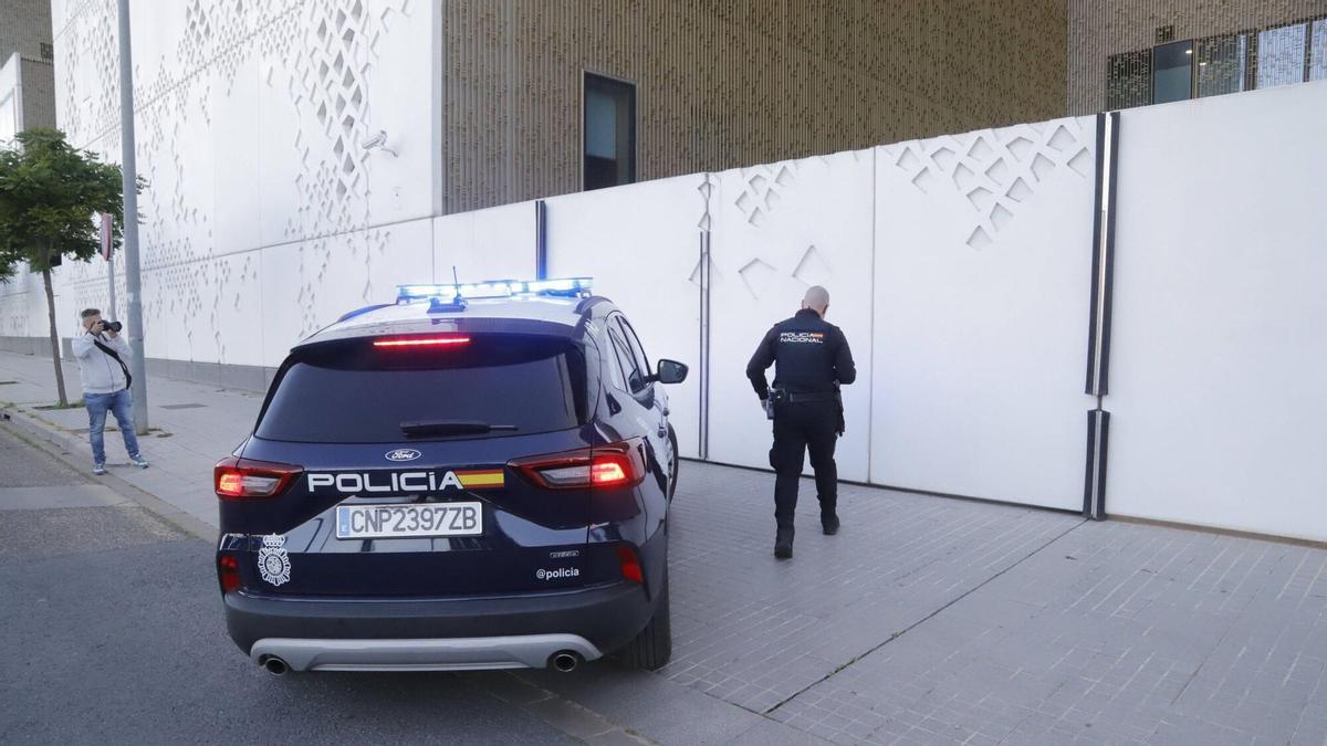 Traslado del ex marido de Tulia a la Ciudad de la Justicia, en una imagen de archivo.