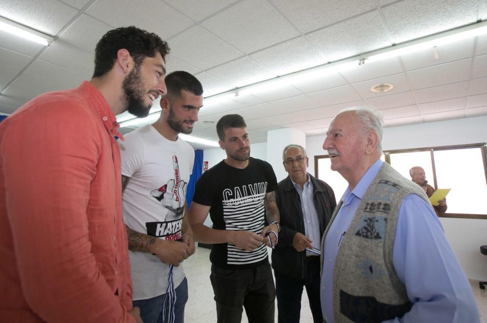 Visita del Hércules a Parkinson Alicante