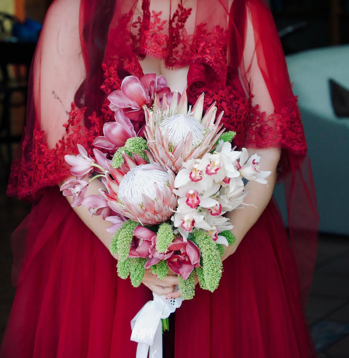 Ramo hecho para una novia que se casó este año en Villaviciosa.