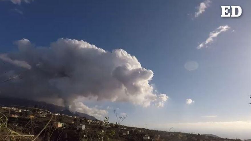 Timelapse del volcán de La Palma (19-11-2021)