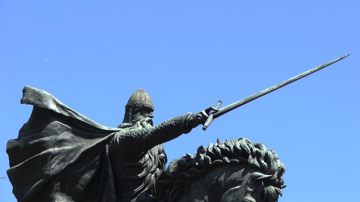 Estatua ecuestre del Cid en Burgos