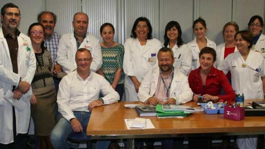 El equipo de la Unidad de Hospitalización y Cuidados Paliativos del Hospital de Elda.