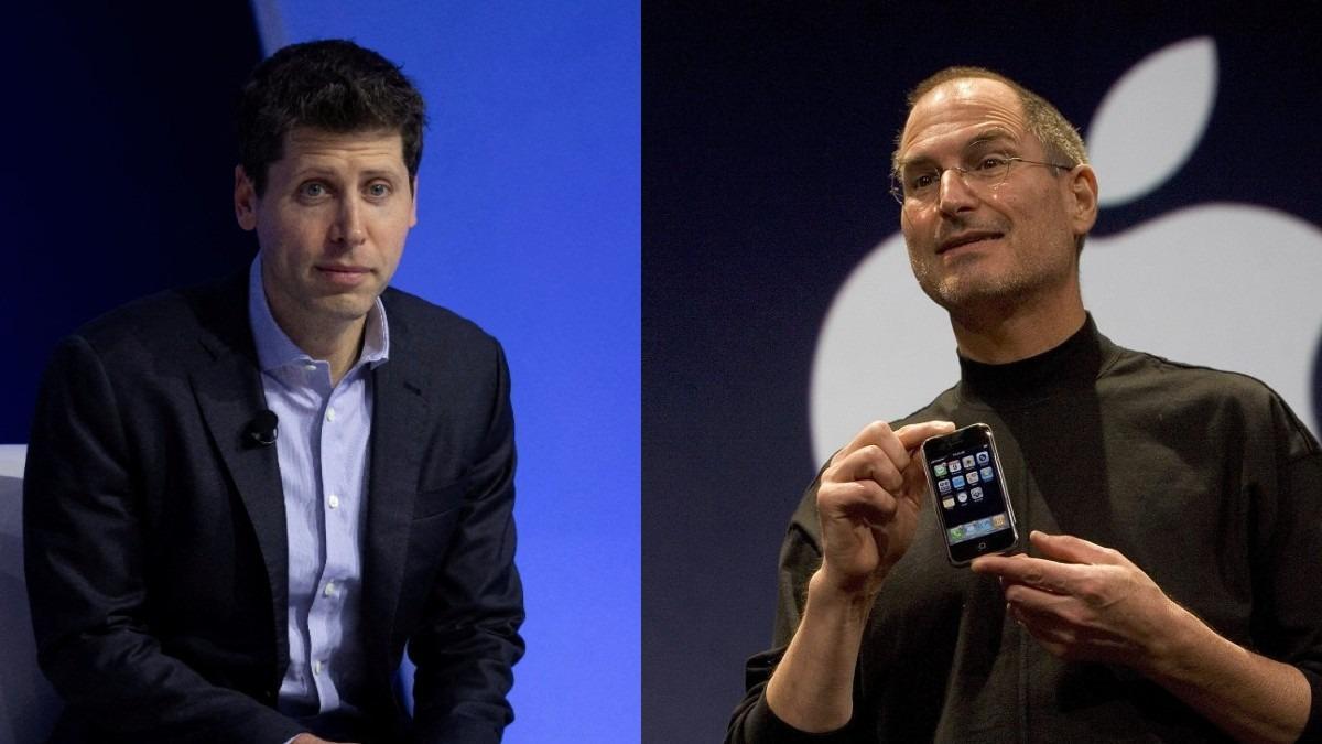Sam Altman y Steve Jobs. Sam Altman y Steve Jobs.