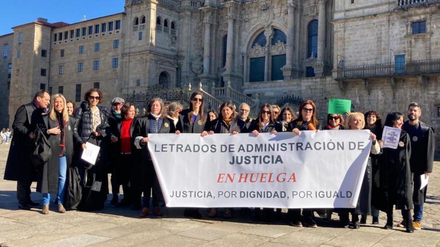 Más de 1.500 demandas pendientes de registro en A Coruña tras diez días de huelga de letrados judiciales
