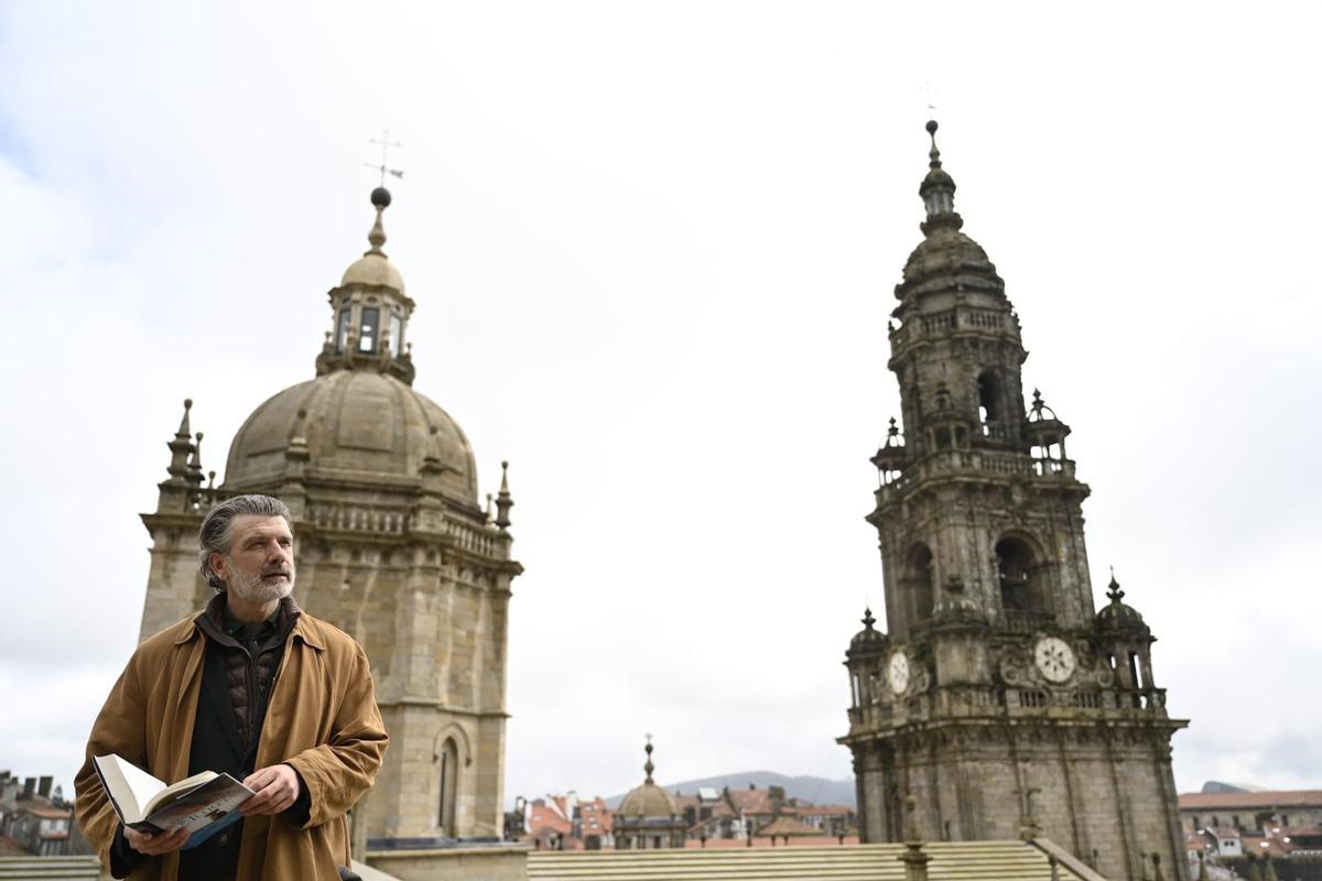 Francisco Narla, este miércoles, en los tejados de la Catedral.