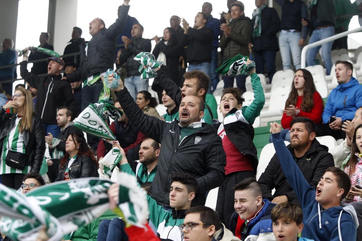 La afición cordobesista en el partido contra el Mallorca