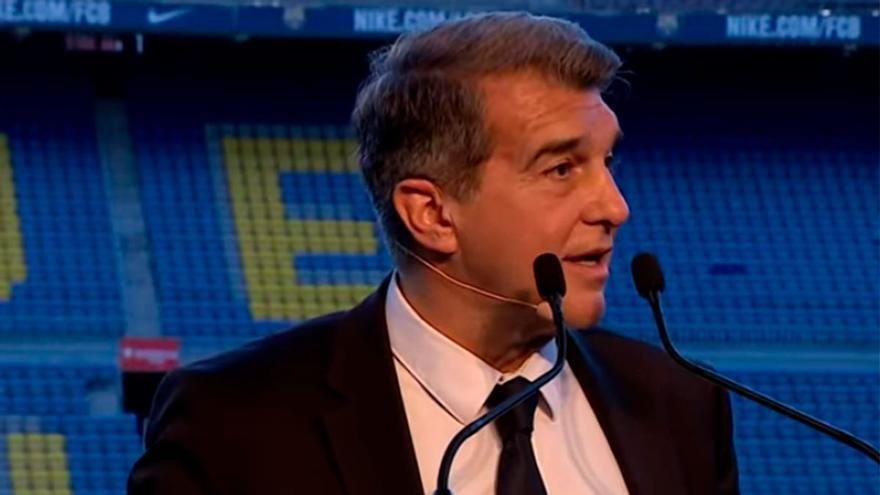 Laporta: "Espero que sea una etapa esplendorosa en la historia del Barça"