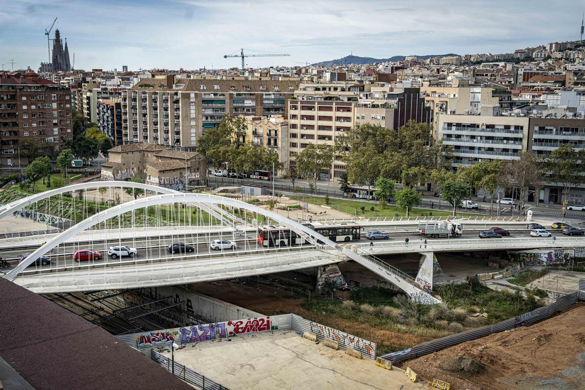 Así están las obras de la futura estación de la Sagrera