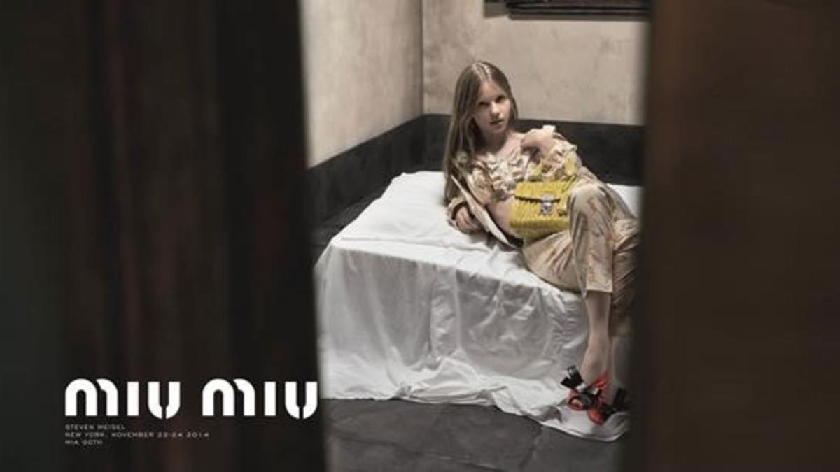 Campaña de Miu Miu en la que se glamuriza la prostitución infantil