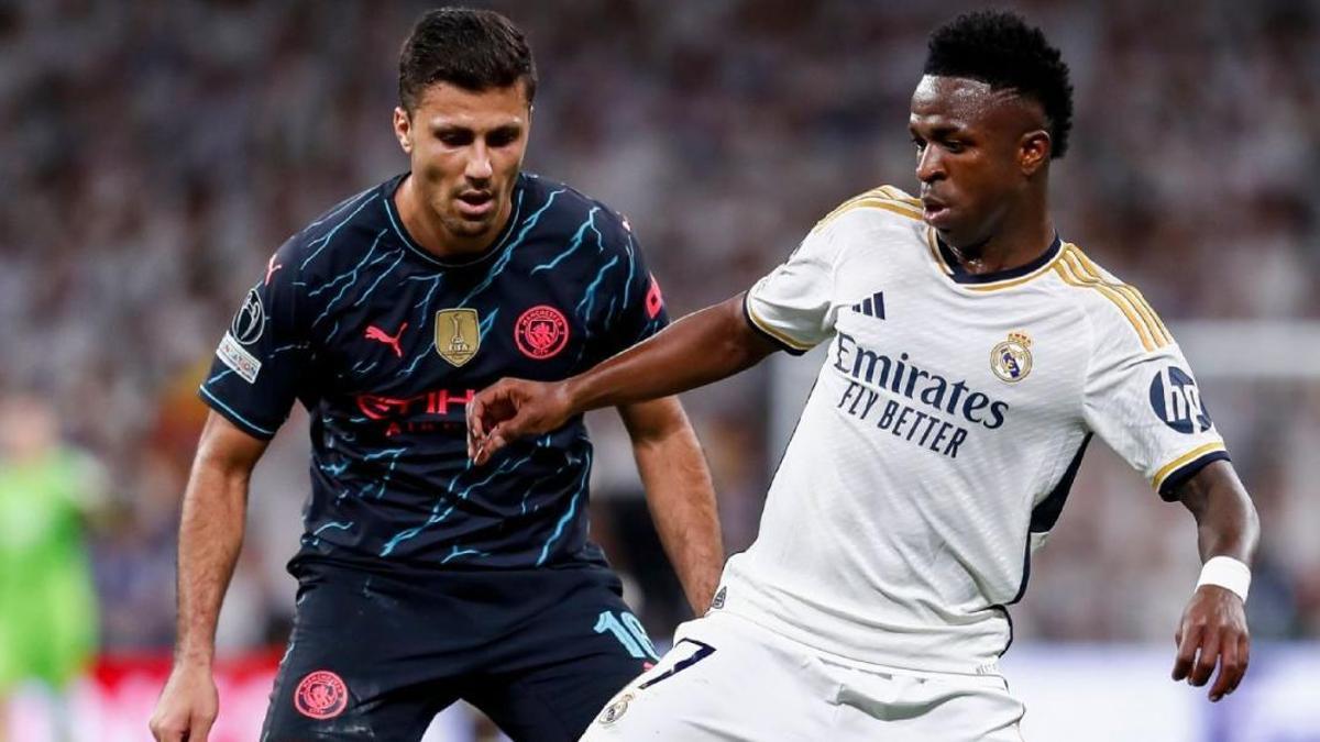 Rodrigo y Vinicius, en la Champions.