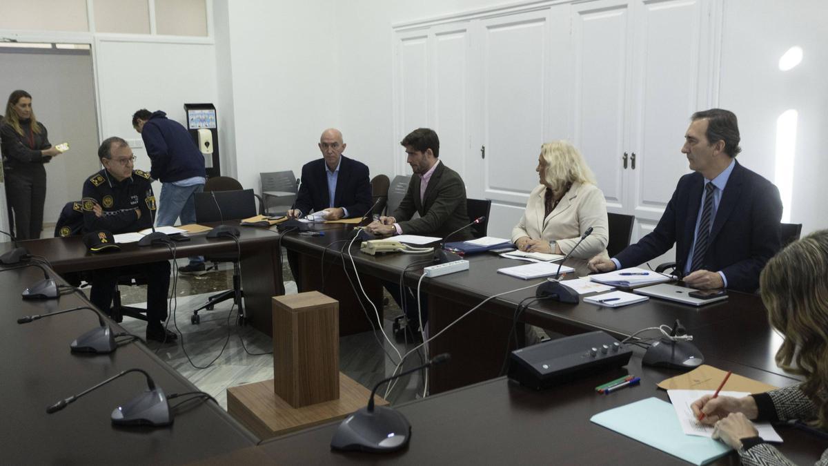 La comisión de la dana de València durante la comparecencia del jefe de la Policía Local