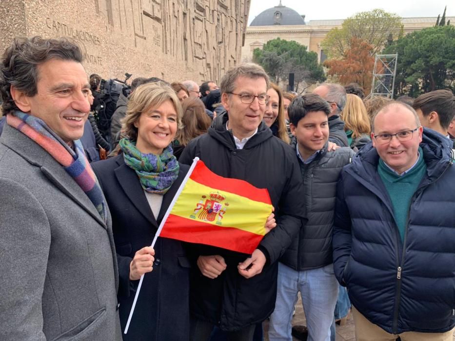 Políticos mallorquines en la protesta de Madrid