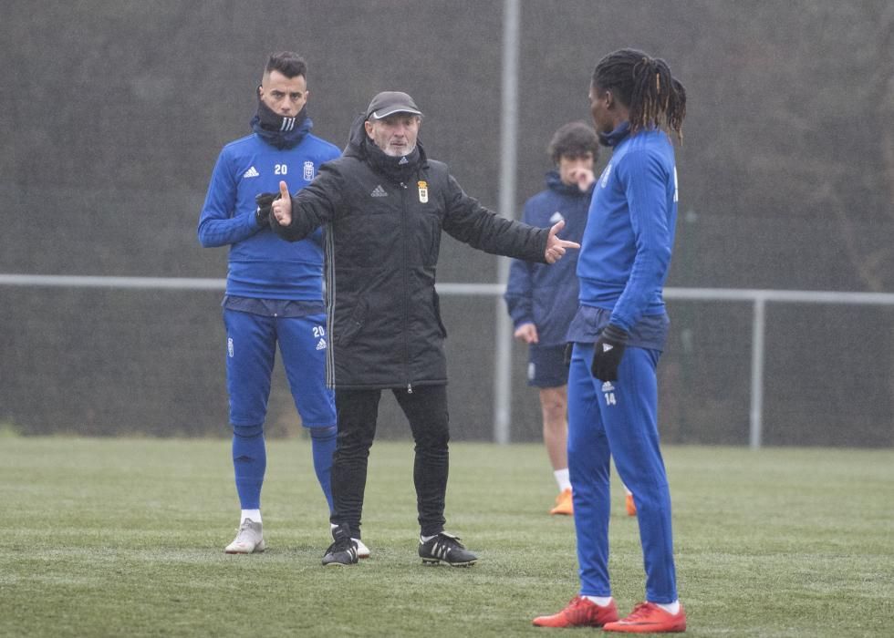 Entrenamiento del Real Oviedo en Tensi