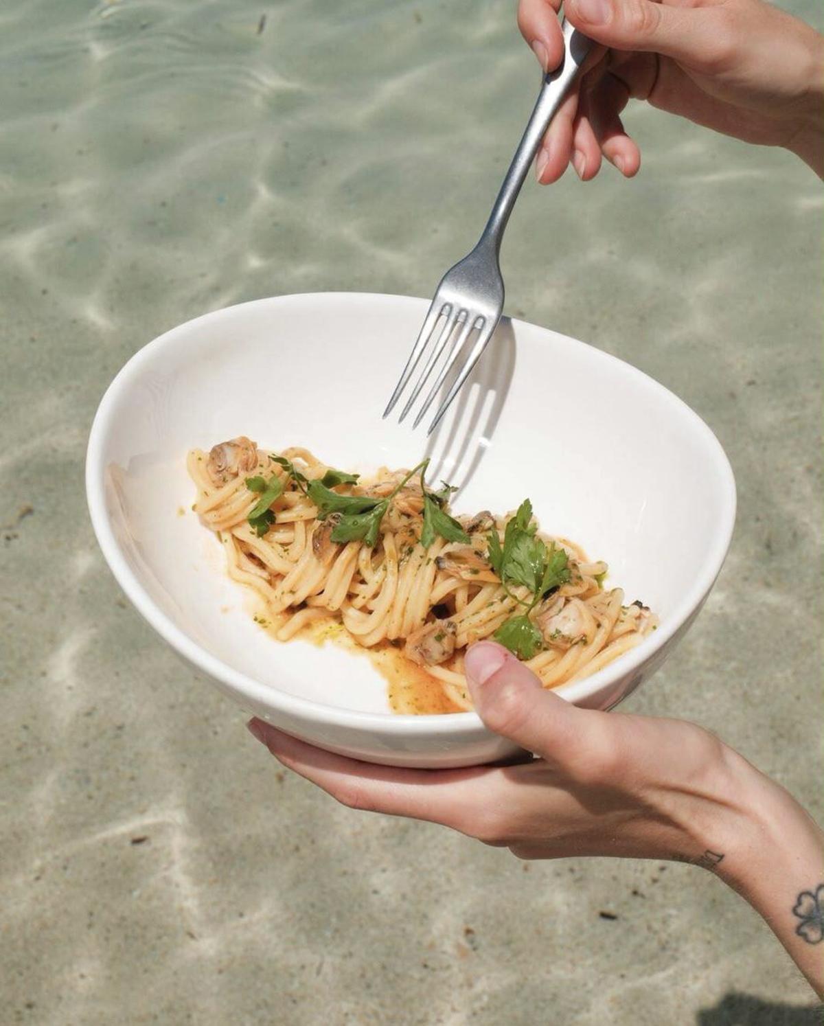 Las pastas son deliciosas en Juvia.