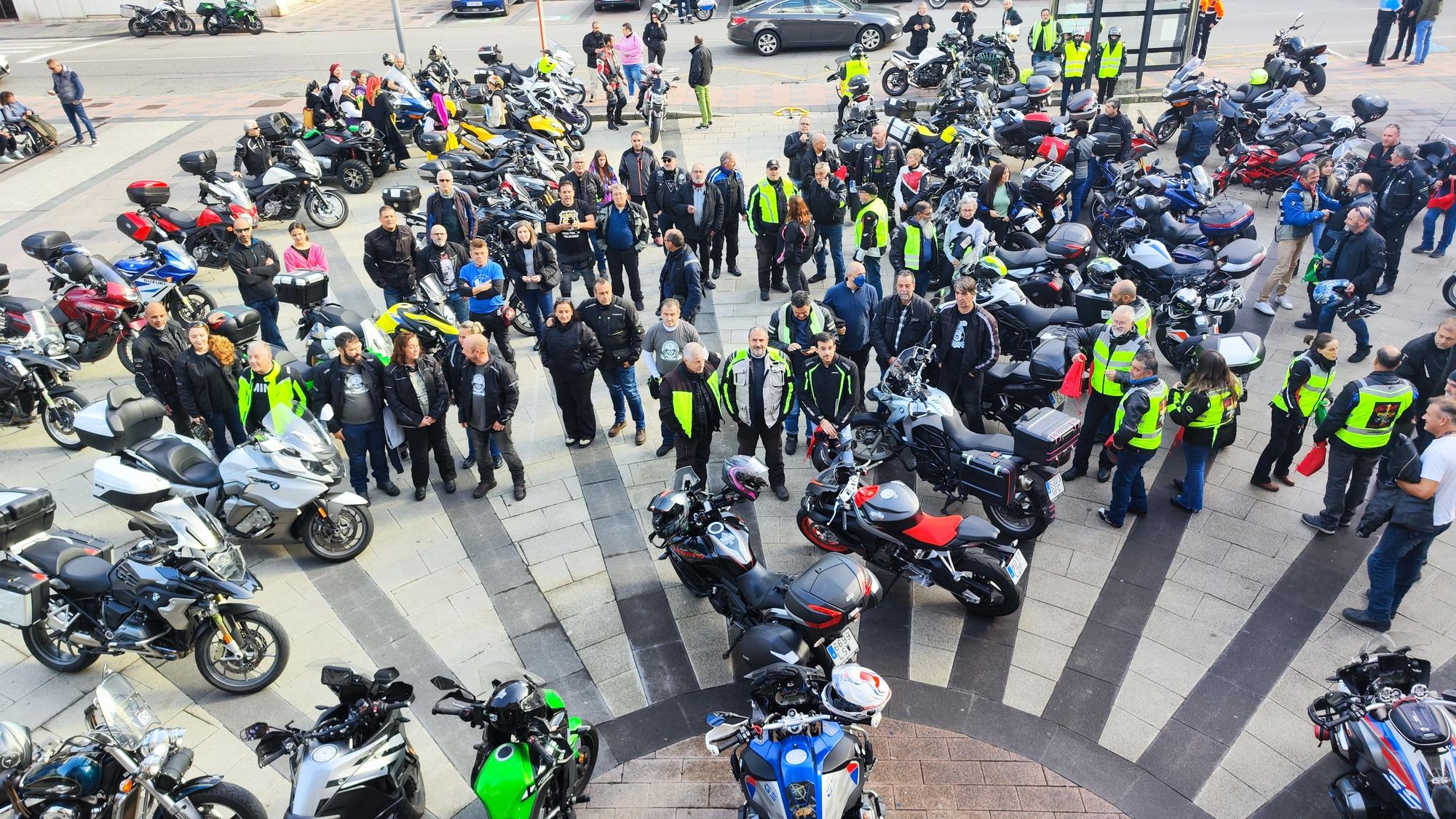 La ruta motera contra la violencia de género, en imágenes.