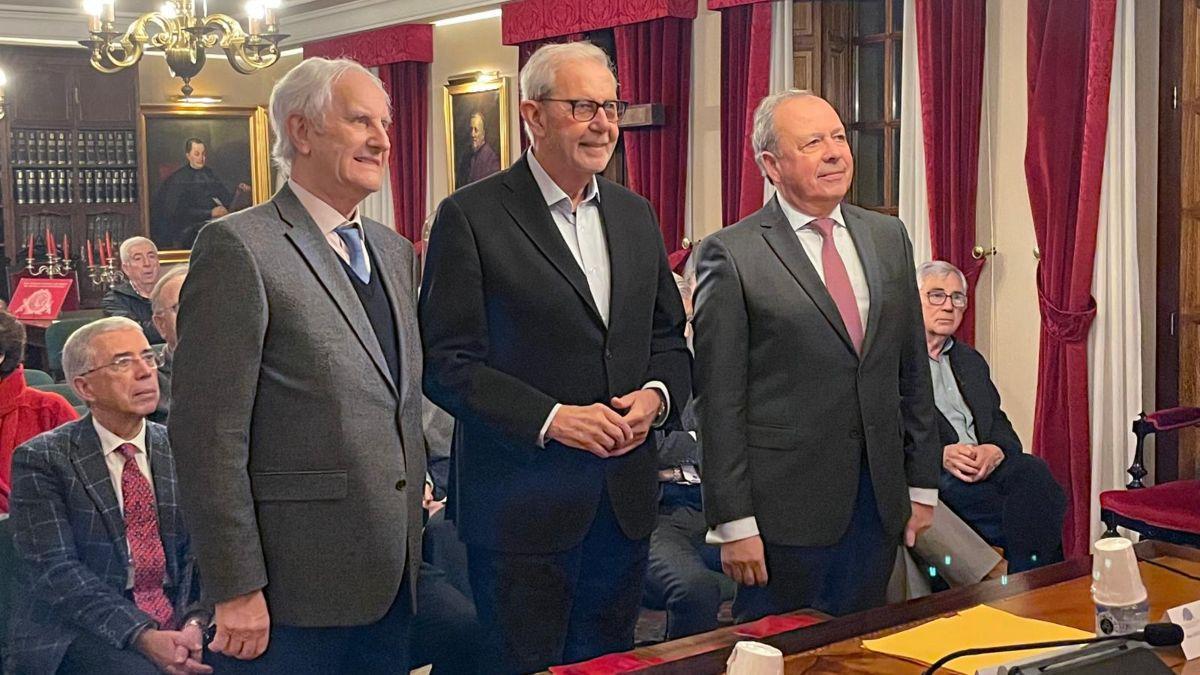 Luis García Varela, Emilio Pérez Touriño y Francisco Loimil.