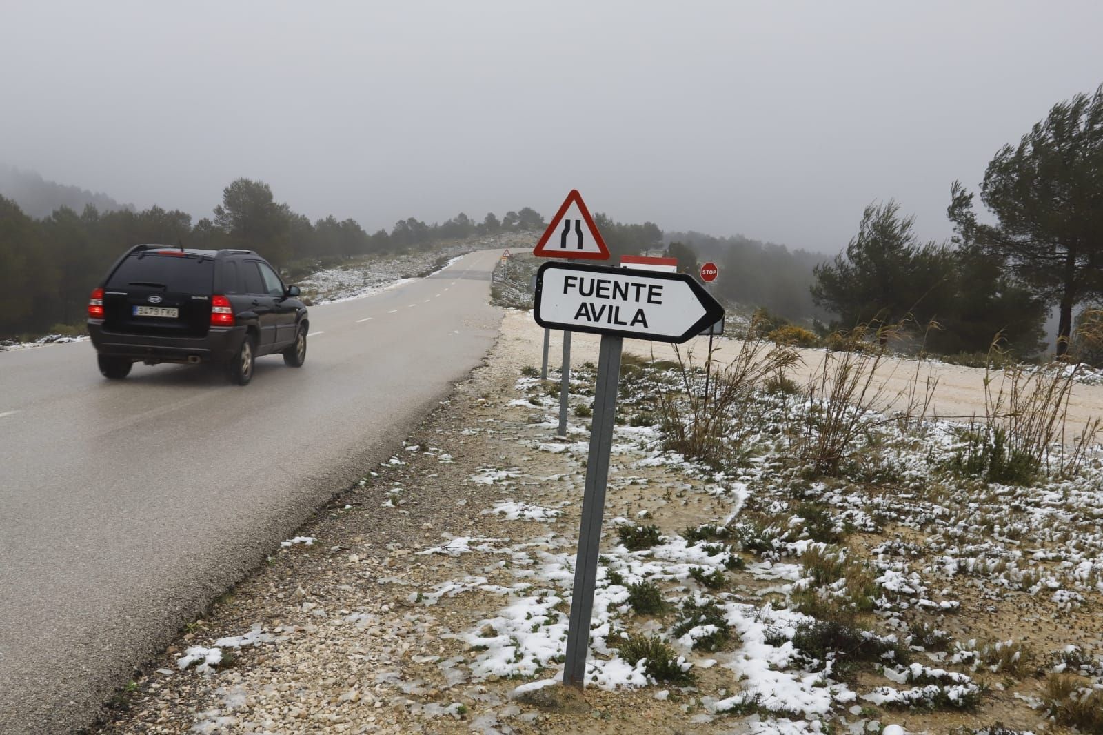 La nieve llega a Enguera