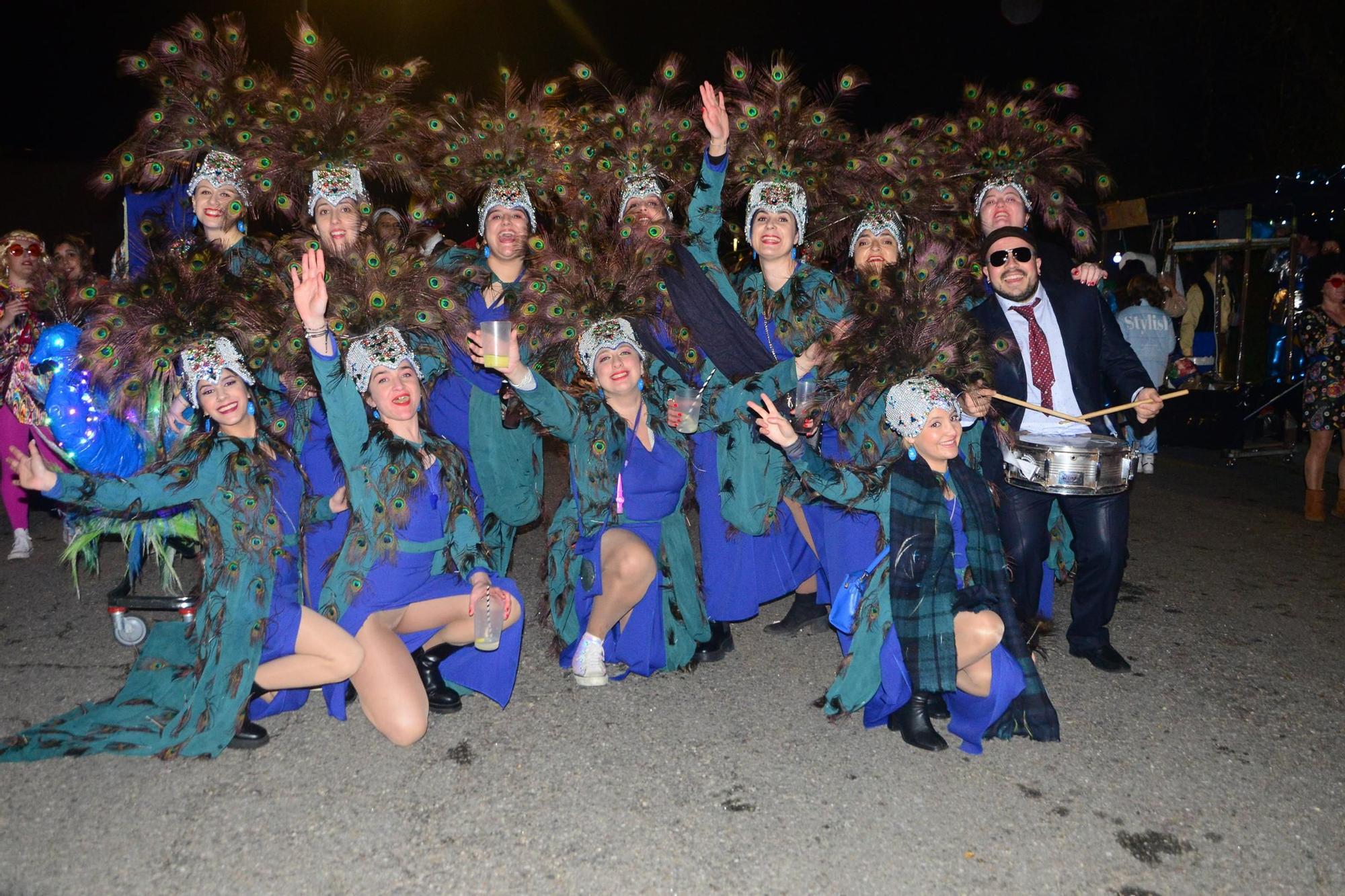 El Enterro da Sardiña nocturno en Moaña