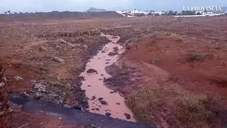 La borrasca Regina provoca inundaciones, caídas de árboles, cortes de luz y granizos en Lanzarote