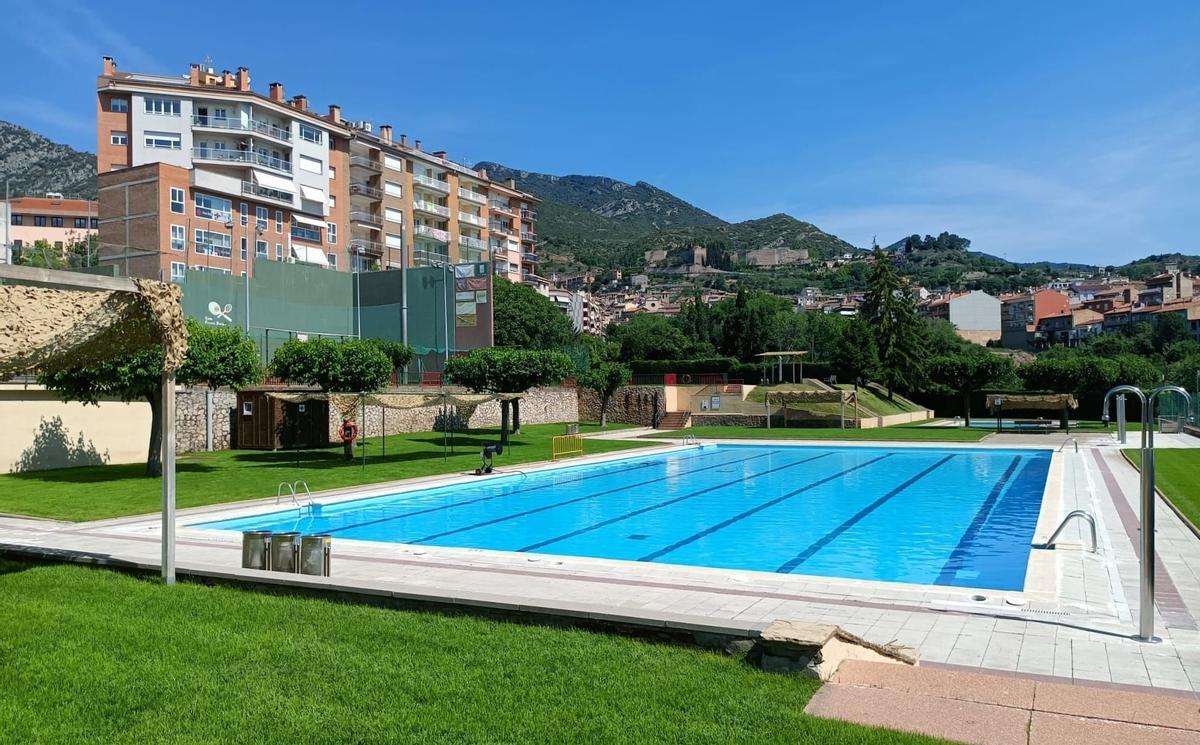 Una de les piscines d'estiu de Berga