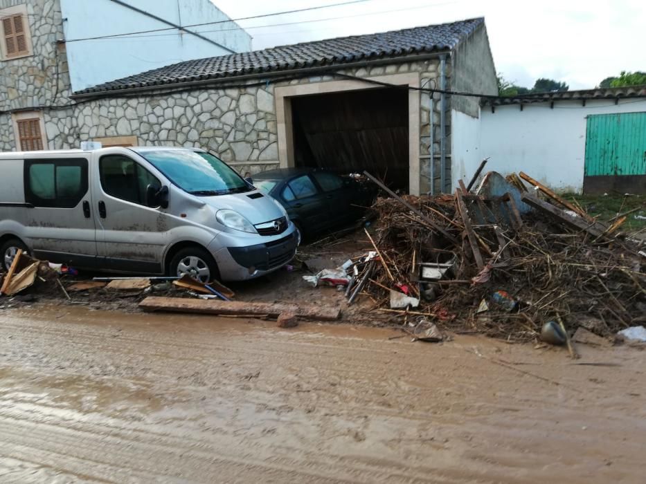 El día después de la inundación en Sant Llorenç