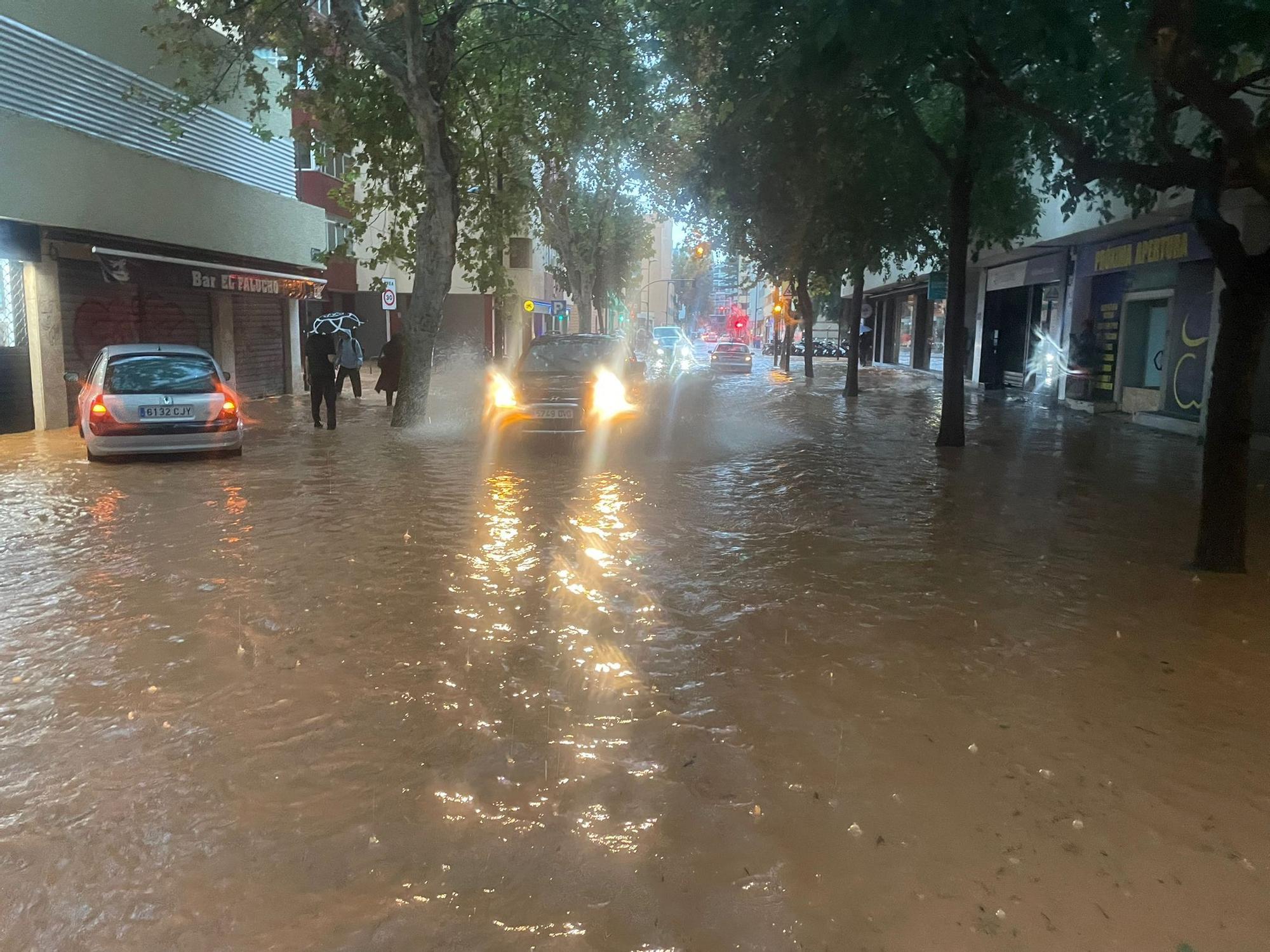 Las imágenes de la dana Alice en la tarde del sábado en Ibiza