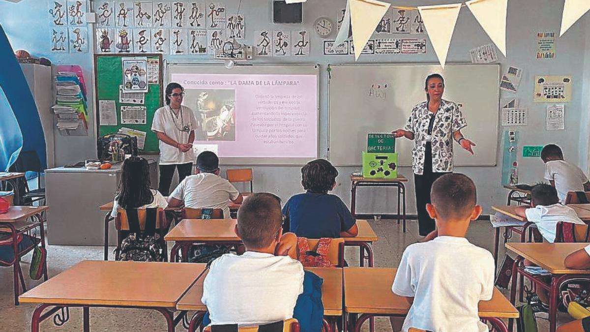 Un taller de enfermería escolar.