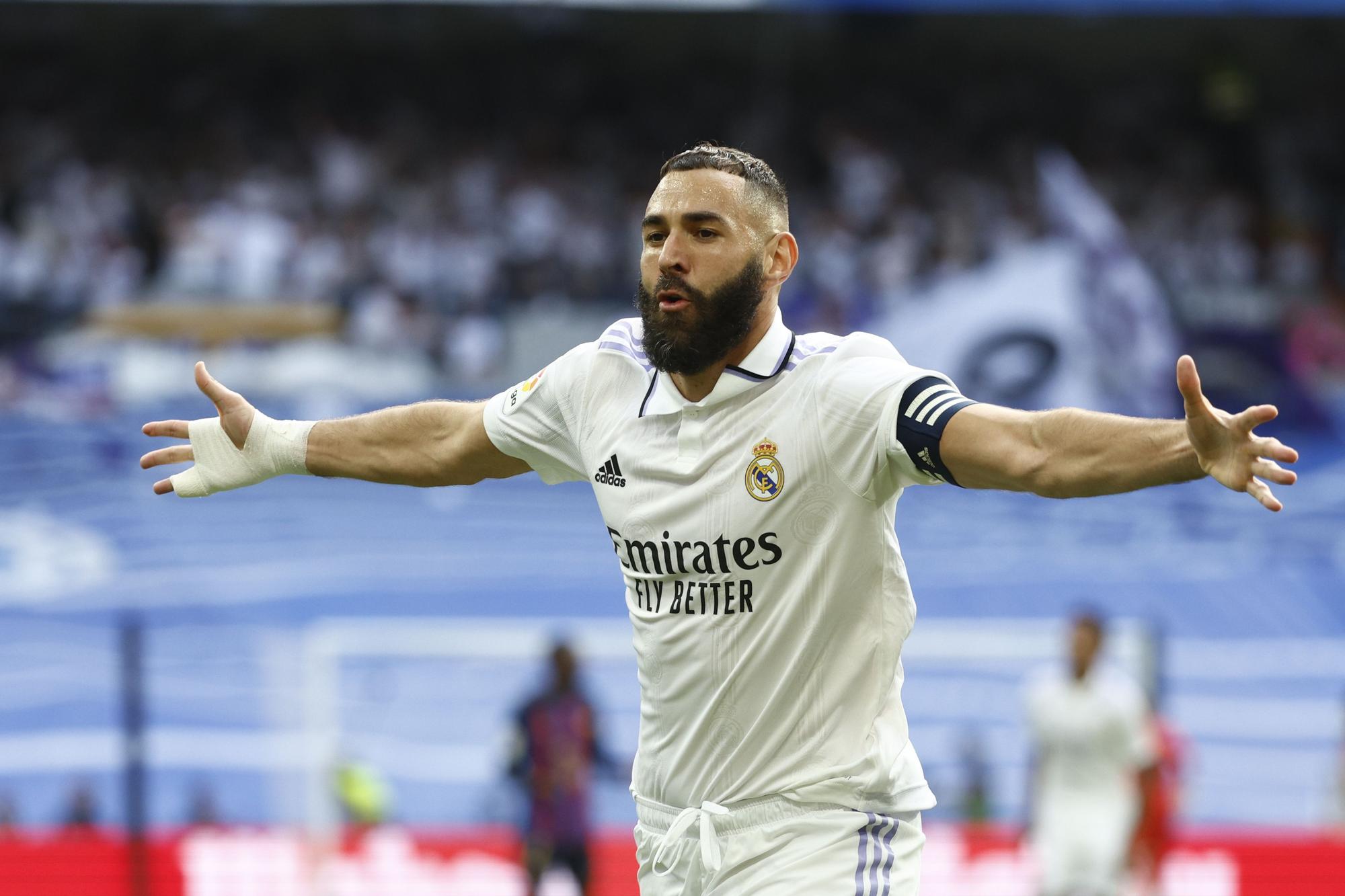 El delantero del Real Madrid Karim Benzema