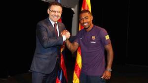 Malcom ha sido presentado por el FC Barcelona