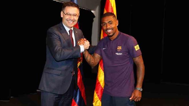 Malcom ha sido presentado por el FC Barcelona