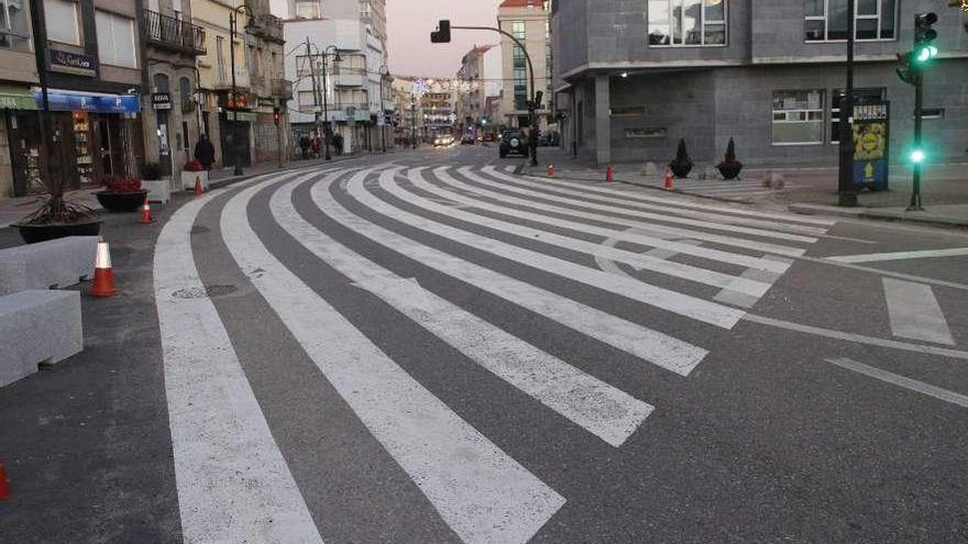 Polémico paso de la avenida Castelao.// Santos Álvarez