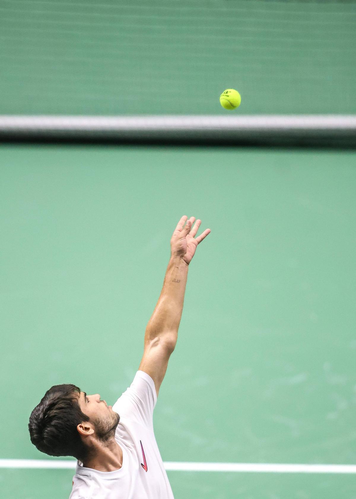 Copa Davis en València: España entrena por segundo día en La Fonteta