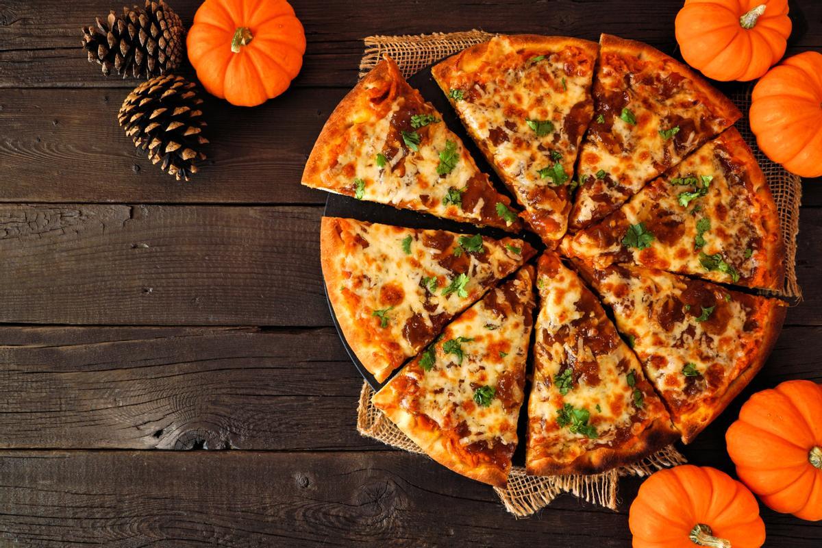 Pizza con calabaza.