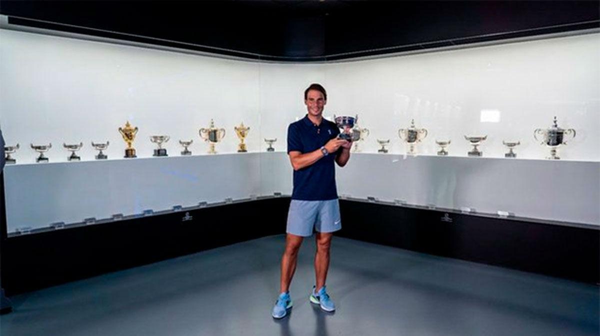El 20º título de Grand Slam ya se encuentra en el Rafa Nadal Museum