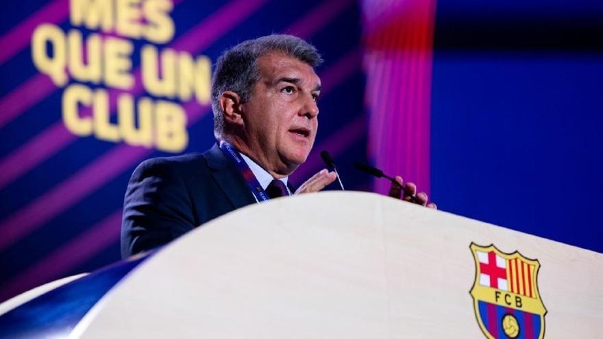 El presidente del FC Barcelona, Joan Laporta.