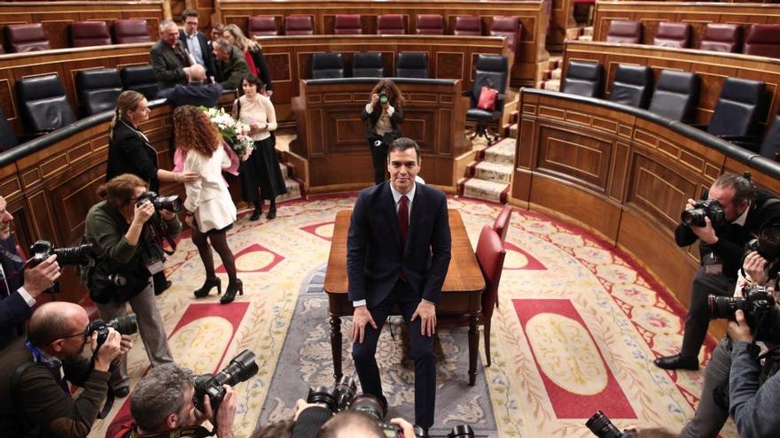 Pedro Sánchez elegido presidente del Gobierno por mayoría simple