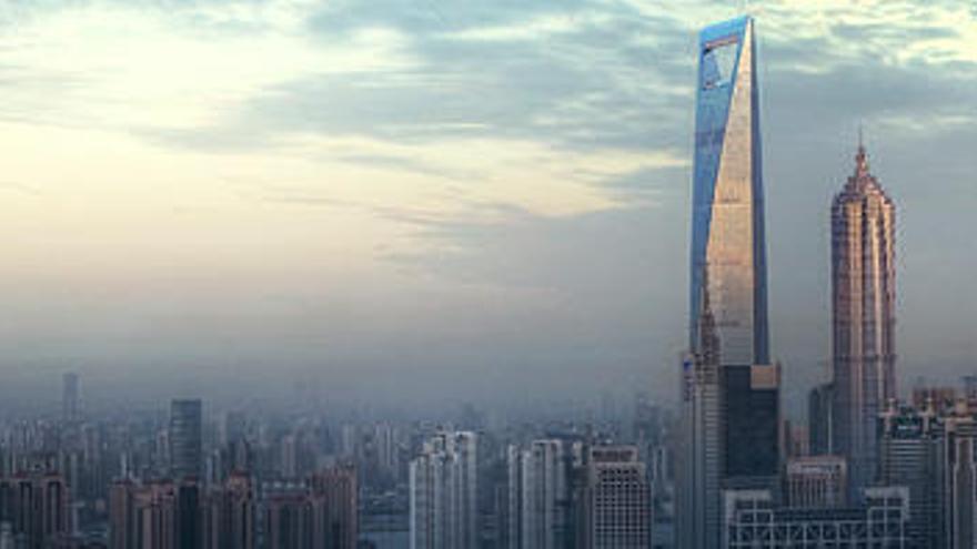 El Centro Financiero Mundial de Shanghái.