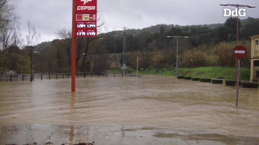 Vídeo: El Ter es desborda al Pont Major