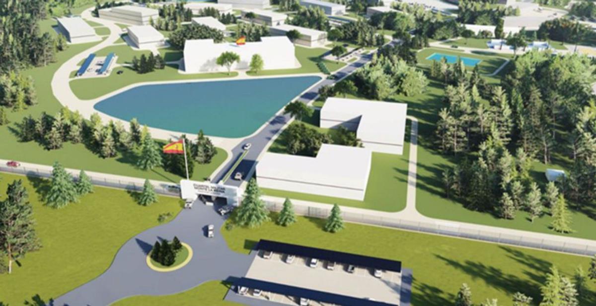 Imagen virtual del campamento de Monte la Reina | MINISTERIO DE DEFENSA