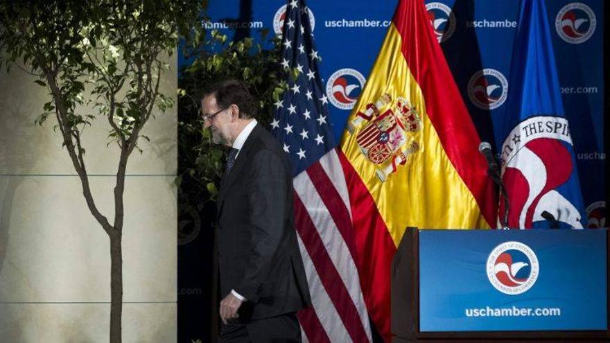 Rajoy regresa de una visita a Washington en la que &quot;nadie&quot; se interesó por Cataluña