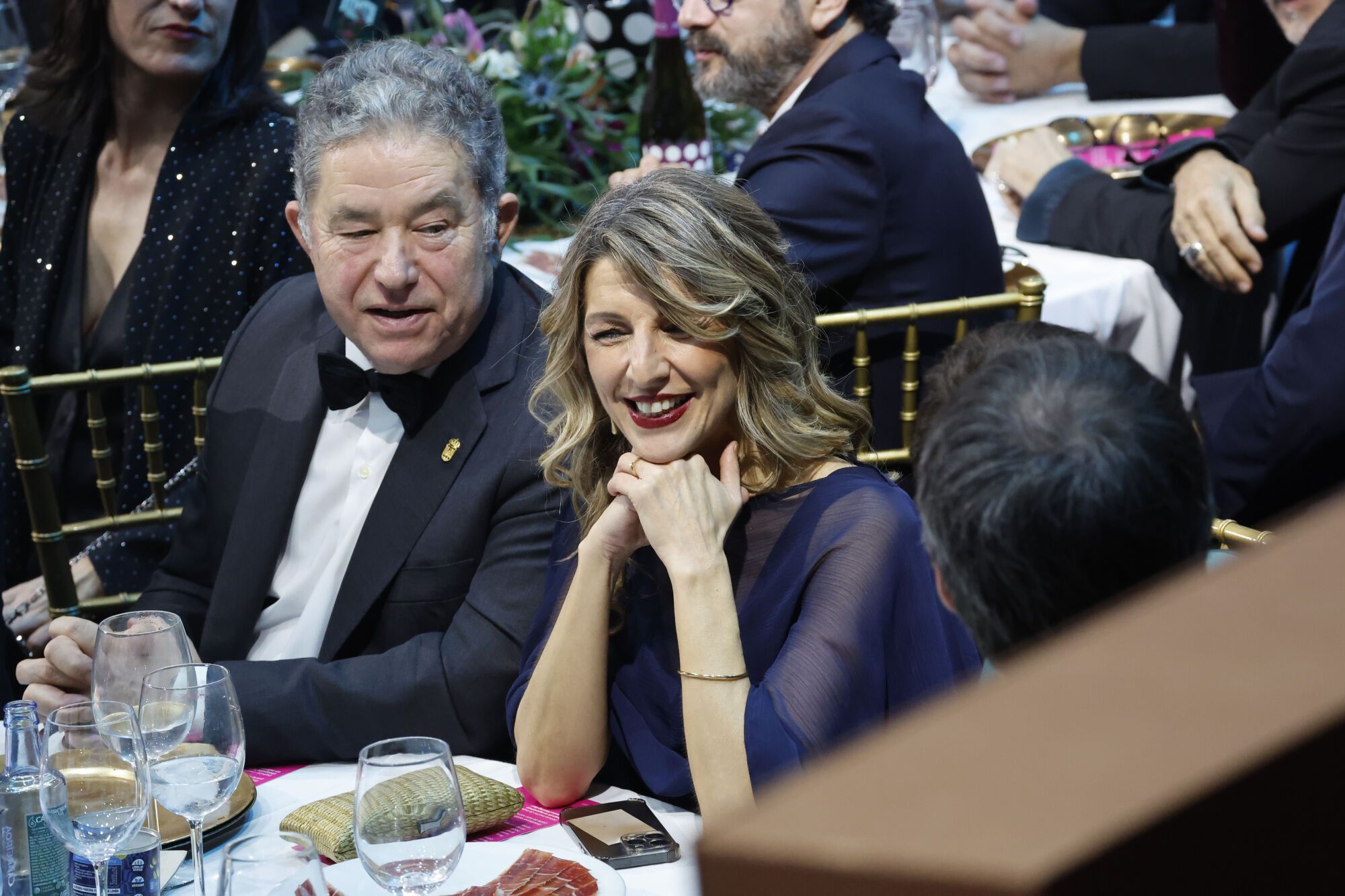 CORRIGE PIE DE FOTO PONTEVEDRA, 24/01/2026.- La ministra de Trabajo Yolanda Díaz durante la gala de entrega de los Premios Feroz 2026, organizada por la Asociación de Informadores Cinematográficos de España (AICE), que se celebran hoy sábado en el Pazo da Cultura de Pontevedra. EFE/Lavandeira Jr.