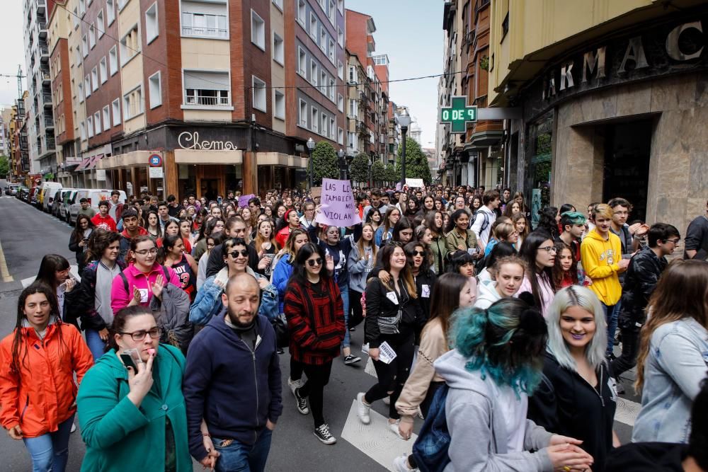 Manifestación en Gijón.