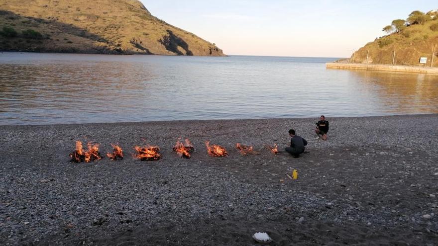 Una de les accions artístiques  festes aquest dijous