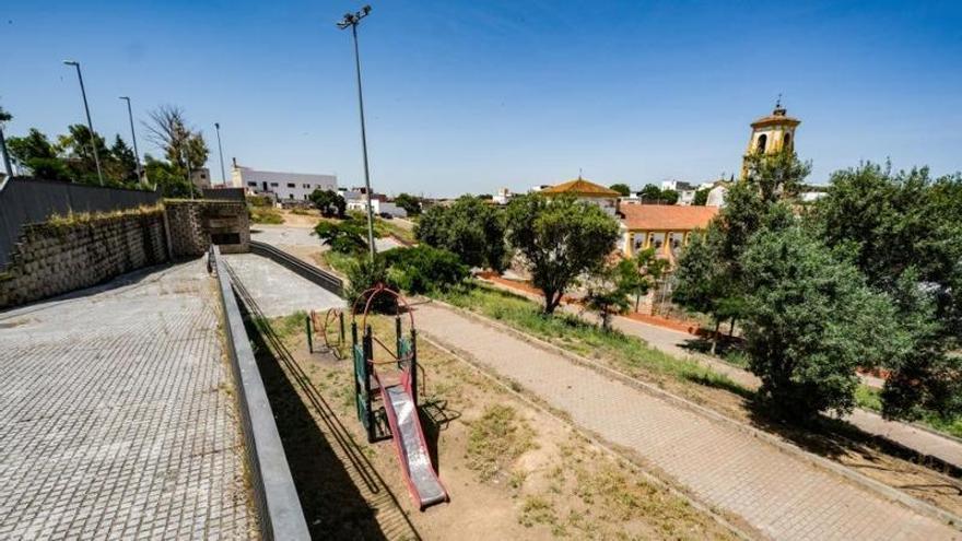 Vista del parque de la Viña, construido en varias alturas.